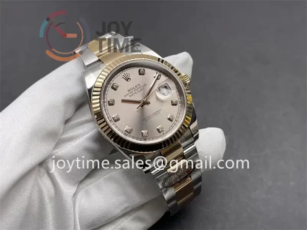 Rolex DateJust Clean 1:1 Best Edition SS 41mm RG Bezel SS/RG Bracelet VR3235