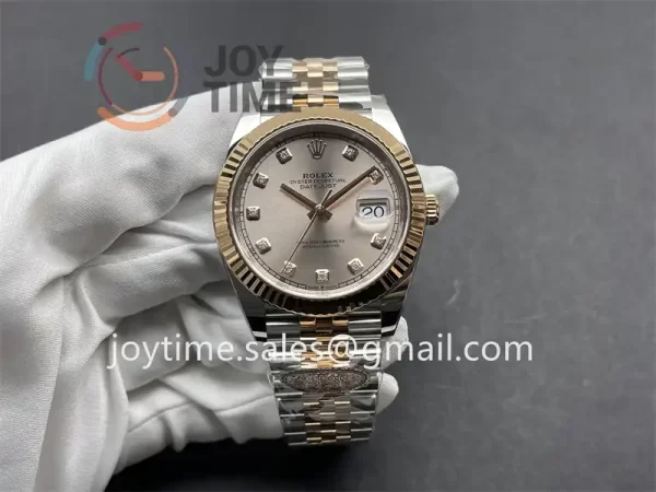 Rolex DateJust Clean 1:1 Best Edition SS 41mm RG Bezel SS/RG Bracelet VR3235