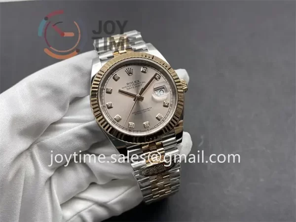 Rolex DateJust Clean 1:1 Best Edition SS 41mm RG Bezel SS/RG Bracelet VR3235