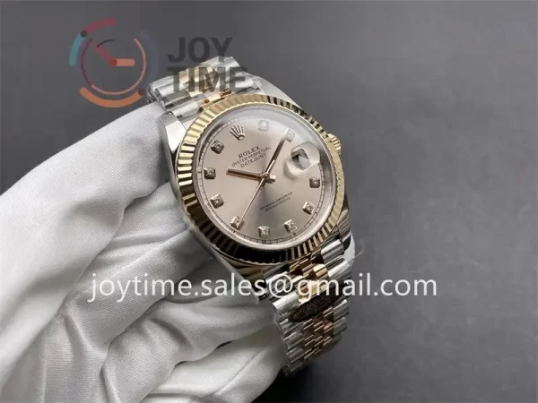 Rolex DateJust Clean 1:1 Best Edition SS 41mm RG Bezel SS/RG Bracelet VR3235