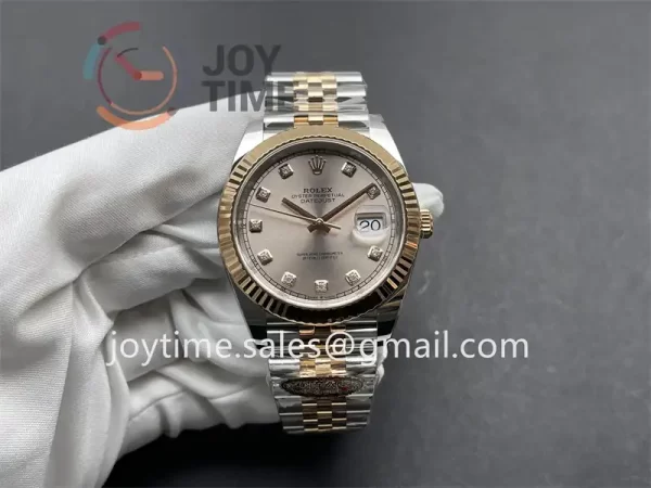 Rolex DateJust Clean 1:1 Best Edition SS 41mm RG Bezel SS/RG Bracelet VR3235