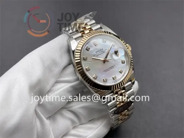 Rolex DateJust Clean 1:1 Best Edition SS 41mm RG Bezel SS/RG Bracelet VR3235