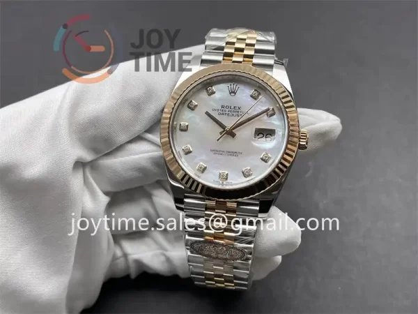 Rolex DateJust Clean 1:1 Best Edition SS 41mm RG Bezel SS/RG Bracelet VR3235