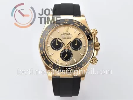 Rolex Daytona 126518 Clean 1:1 Best Edition YG 40mm Ceramic Bezel Rubber Strap SH4131