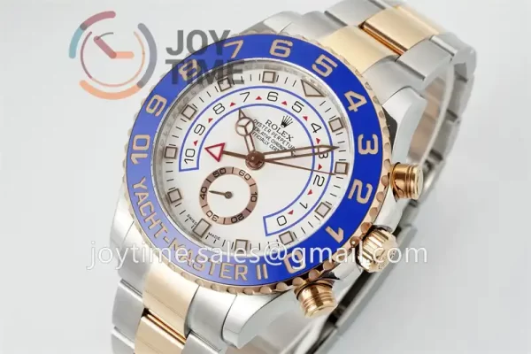 Rolex Yacht Master II 116681 KF 1:1 Best Edition SS 44mm Ceramic Bezel SS/RG Bracelet A7750