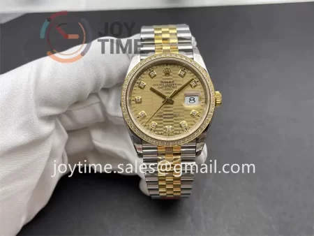 Rolex DateJust VSF 1:1 Best Edition SS 36mm YG Bezel SS/YG Bracelet VS3235