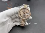 Rolex DateJust VSF 1:1 Best Edition SS 36mm RG Bezel SS/RG Bracelet VS3235