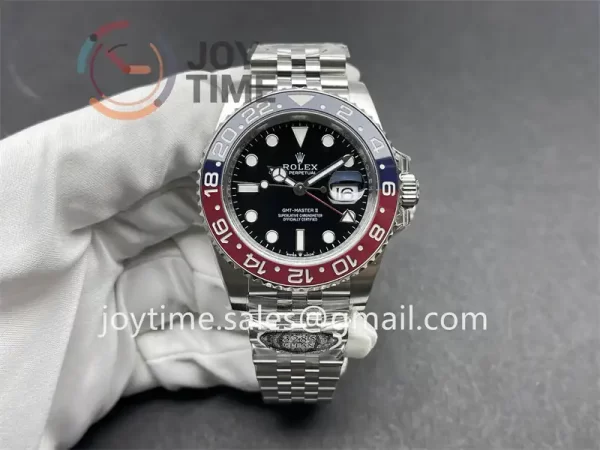 Rolex GMT Master II 126710BLRO Clean 1:1 Best Edition SS 40mm Red/Blue Ceramic Bezel SS Bracelet DD3285 V3