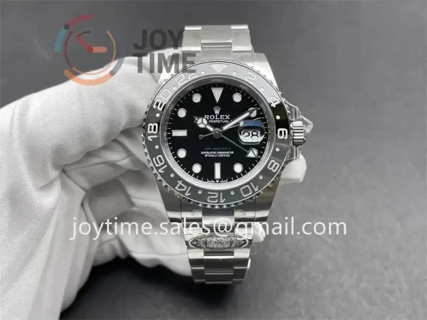 Rolex GMT Master II 126710GRNR Clean 1:1 Best Edition SS 40mm Black/Gray Ceramic Bezel SS Bracelet DD3285