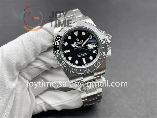 Rolex GMT Master II 126710GRNR Clean 1:1 Best Edition SS 40mm Black/Gray Ceramic Bezel SS Bracelet DD3285