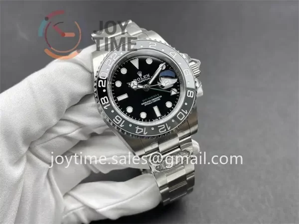 Rolex GMT Master II 126710GRNR Clean 1:1 Best Edition SS 40mm Black/Gray Ceramic Bezel SS Bracelet DD3285