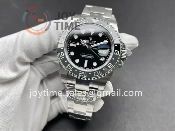 Rolex GMT Master II 126710GRNR Clean 1:1 Best Edition SS 40mm Black/Gray Ceramic Bezel SS Bracelet DD3285