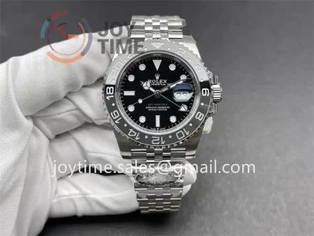 Rolex GMT Master II 126710GRNR Clean 1:1 Best Edition SS 40mm Black/Gray Ceramic Bezel SS Bracelet DD3285