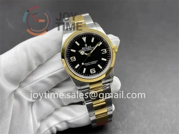 Rolex Explorer I 124273 VSF 1:1 Best Edition SS 36mm YG Bezel SS/YG Bracelet VS3230