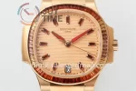 Patek Philippe Nautilus 7118 PPF 1:1 Best Edition RG Case Diamond Bezel RG Strap A330