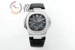 Patek Philippe Nautilus 5712 PPF 1:1 Best Edition SS Case Leather Strap A240  Super Clone V2