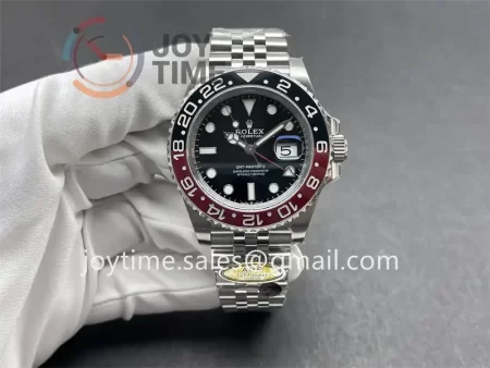 Rolex GMT Master II 126710 ARF 1:1 Best Edition SS 40mm Red/Black Ceramic Bezel SS Bracelet VR3285