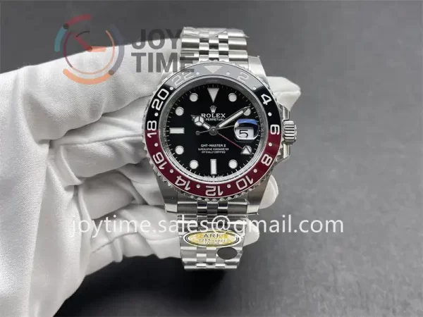 Rolex GMT Master II 126710 ARF 1:1 Best Edition SS 40mm Red/Black Ceramic Bezel SS Bracelet VR3285