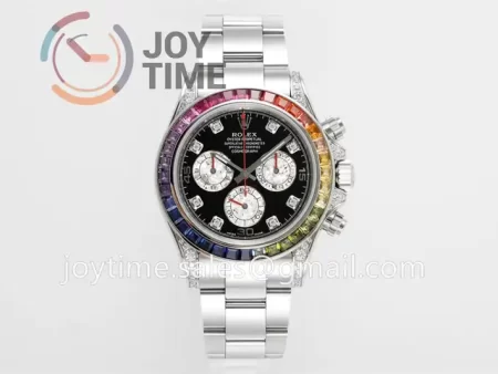 Rolex Daytona 116599RBOW ZF 1:1 Best Edition SS 40mm Rainbow Bezel SS Bracelet SH4130