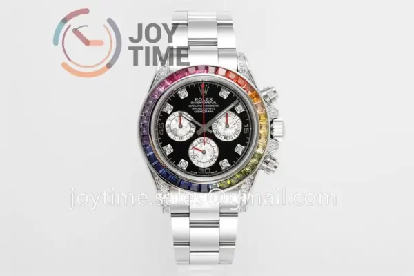 Rolex Daytona 116599RBOW ZF 1:1 Best Edition SS 40mm Rainbow Bezel SS Bracelet SH4130