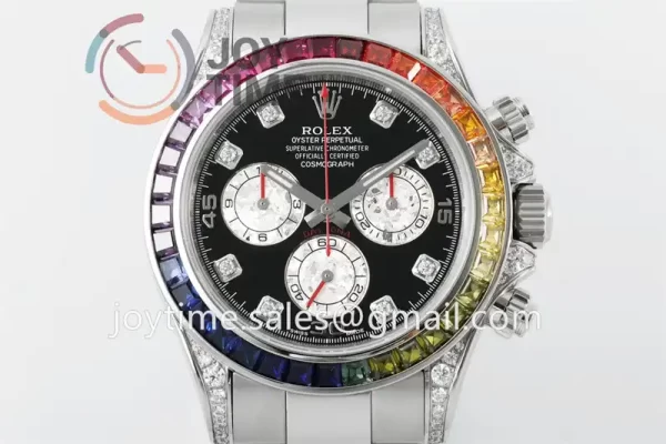 Rolex Daytona 116599RBOW ZF 1:1 Best Edition SS 40mm Rainbow Bezel SS Bracelet SH4130