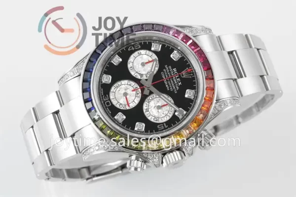 Rolex Daytona 116599RBOW ZF 1:1 Best Edition SS 40mm Rainbow Bezel SS Bracelet SH4130