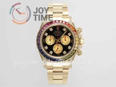 Rolex Daytona 116598RBOW ZF 1:1 Best Edition YG 40mm Rainbow Bezel YG Bracelet SH4130