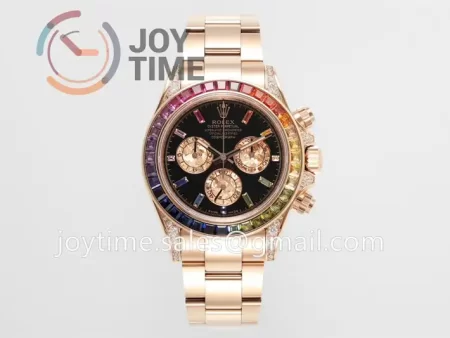 Rolex Daytona 116595RBOW ZF 1:1 Best Edition RG 40mm Rainbow Bezel RG Bracelet SH4130