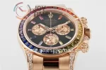 Rolex Daytona 116595RBOW ZF 1:1 Best Edition RG 40mm Rainbow Bezel RG Bracelet SH4130