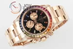 Rolex Daytona 116595RBOW ZF 1:1 Best Edition RG 40mm Rainbow Bezel RG Bracelet SH4130