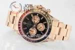 Rolex Daytona 116595RBOW ZF 1:1 Best Edition RG 40mm Rainbow Bezel RG Bracelet SH4130