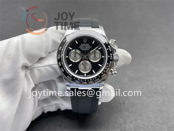 Rolex Daytona 126519 QF 1:1 Best Edition SS 40mm Ceramic Bezel Rubber Strap SA4131 Tungsten Heavy Version