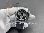 Rolex Daytona 126519 QF 1:1 Best Edition SS 40mm Ceramic Bezel Rubber Strap SA4131 Tungsten Heavy Version