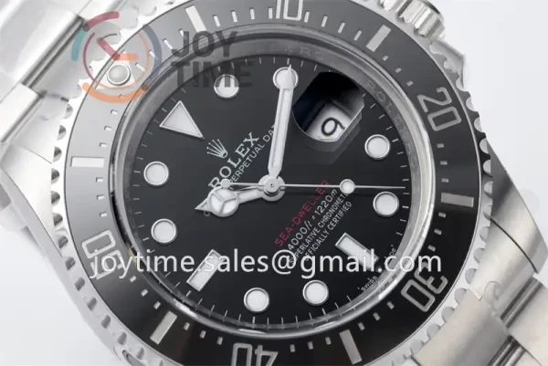 Rolex Sea Dweller 126600 True Drain Valve  Clean 1:1 Best Edition SS 43mm Ceramic Bezel SS Bracelet SH3235