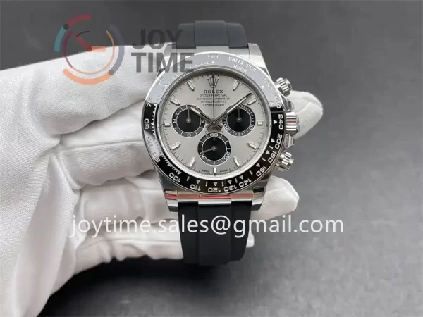 Rolex Daytona 116519 VS 1:1 Best Edition SS 40mm Ceramic Bezel Rubber Strap DD4802