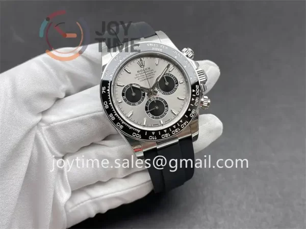 Rolex Daytona 116519 VS 1:1 Best Edition SS 40mm Ceramic Bezel Rubber Strap DD4802