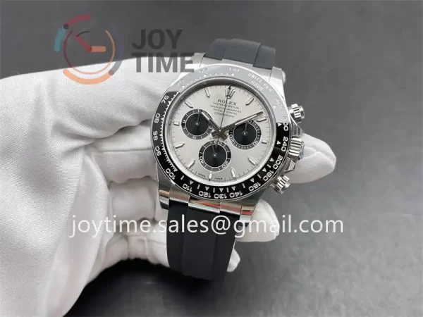 Rolex Daytona 116519 VS 1:1 Best Edition SS 40mm Ceramic Bezel Rubber Strap DD4802