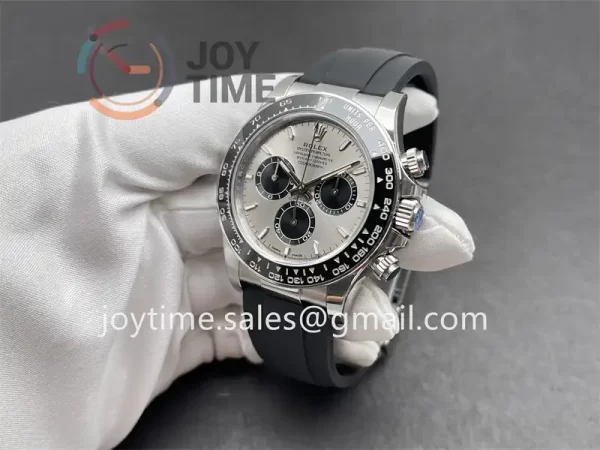 Rolex Daytona 116519 VS 1:1 Best Edition SS 40mm Ceramic Bezel Rubber Strap DD4802