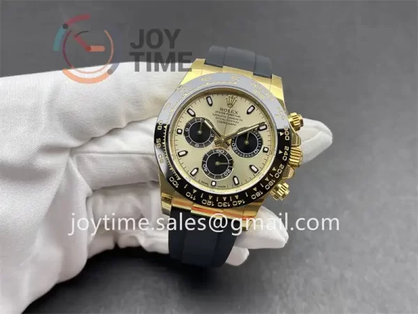 Rolex Daytona 126518 VSF 1:1 Best Edition YG 40mm Ceramic Bezel Rubber Strap DD4130