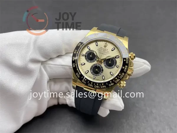 Rolex Daytona 126518 VSF 1:1 Best Edition YG 40mm Ceramic Bezel Rubber Strap DD4130