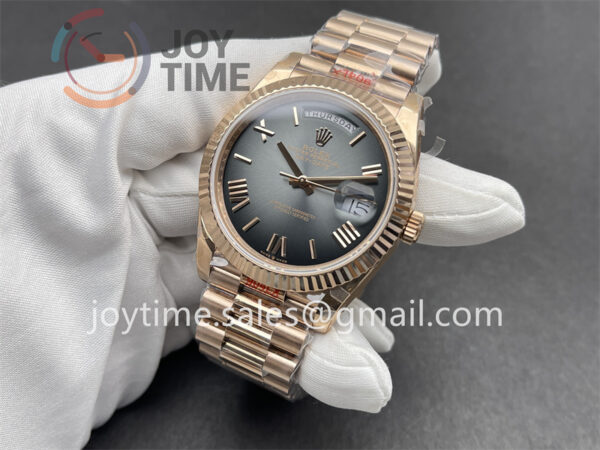 Rolex Day Date 228235 BPF 1:1 Best Edition RG 40mm RG Bracelet A2836 (Tungsten heavy version)