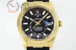 Rolex Sky Dweller 336238 ZF 1:1 Best Edition YG 42mm Rubber Strap A9002 （Tungsten Heavy Version 190g）