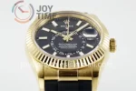 Rolex Sky Dweller 336238 ZF 1:1 Best Edition YG 42mm Rubber Strap A9002 （Tungsten Heavy Version 190g）