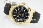 Rolex Sky Dweller 336238 ZF 1:1 Best Edition YG 42mm Rubber Strap A9002 （Tungsten Heavy Version 190g）