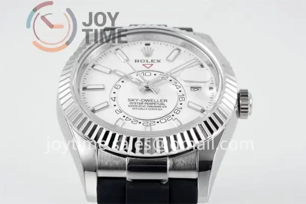 Rolex Sky Dweller 336239 ZF 1:1 Best Edition SS 42mm Rubber Strap A9002 （Tungsten Heavy Version 190g）