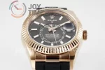 Rolex Sky Dweller 336235 ZF 1:1 Best Edition RG 42mm Rubber Strap A9002 （Tungsten Heavy Version 190g）