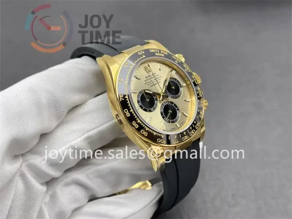 Rolex Daytona 126518 VSF 1:1 Best Edition YG 40mm Ceramic Bezel Rubber Strap DD4131