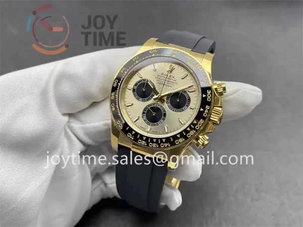 Rolex Daytona 126518 VSF 1:1 Best Edition YG 40mm Ceramic Bezel Rubber Strap DD4131