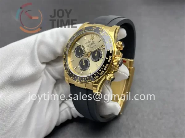 Rolex Daytona 126518 VSF 1:1 Best Edition YG 40mm Ceramic Bezel Rubber Strap DD4131