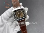 Cartier Santos de Cartier AF 1:1 Best Edition SS 40mm Leather Strap  Miyota9015